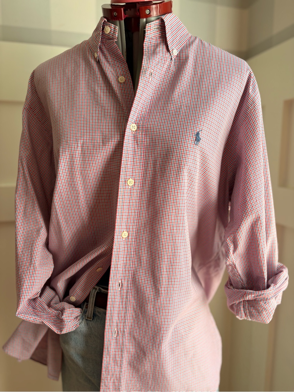 Ralph Lauren Pink Button-Down Oxford Shirt